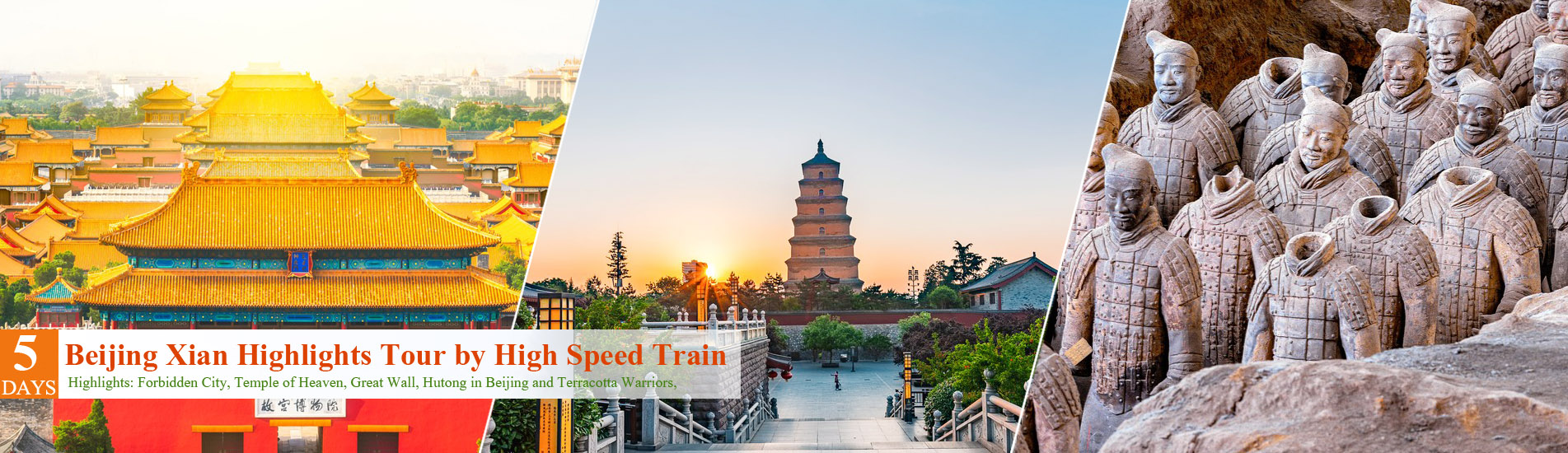 5 Days Beijing to Xian Highlights Tour